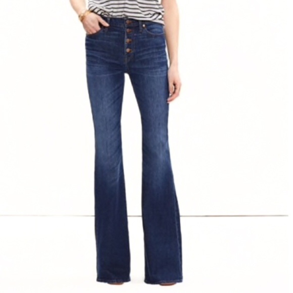Madewell Flea Market Flare Button Fly Size 25